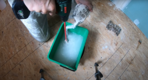 Dilute glue according to instructions