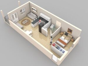 What is a studio apartment