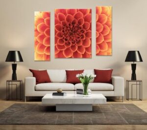 What are modular paintings made from?