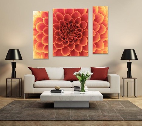 What are modular paintings made from?