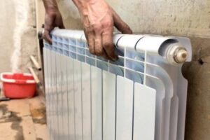 How to attach heating radiators to drywall - 7