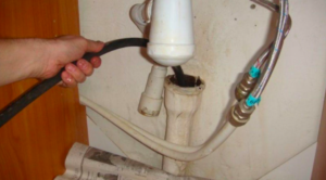 DIY sewer cleaning cable