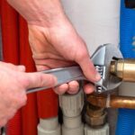 Repair of plumbing in an apartment