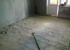 Warm floor in finished screed