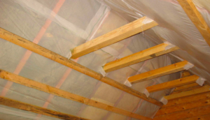 Insulating the attic ceiling