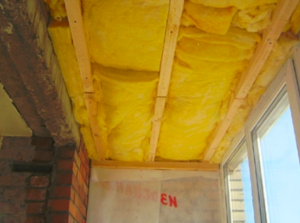Do-it-yourself insulation of the ceiling on the balcony