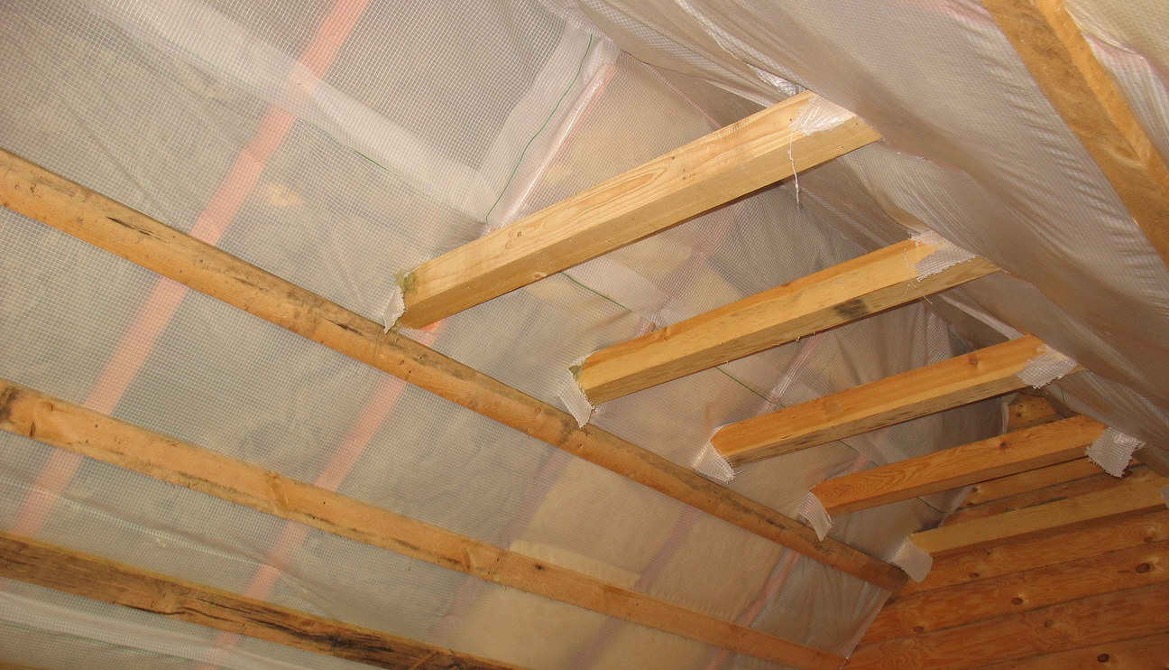 Insulating the attic ceiling