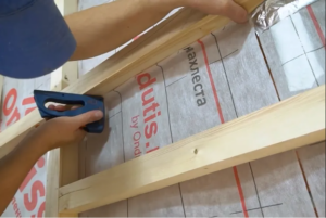 Instructions for insulating a steam room from the inside - 5