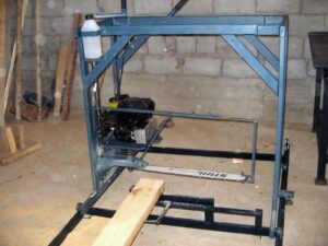 How to make a sawmill from an electric saw