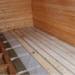 How to insulate a floor with polystyrene foam in a wooden house