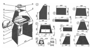 Do-it-yourself metal fireplace stove - diagram 3