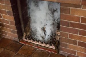Why does the fireplace smoke?