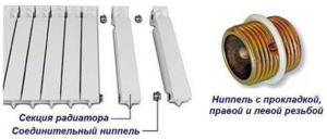 How to connect two heating radiators to each other