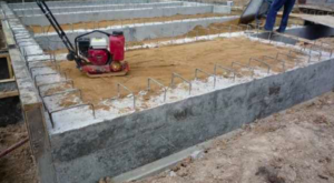 Floor layer on the ground