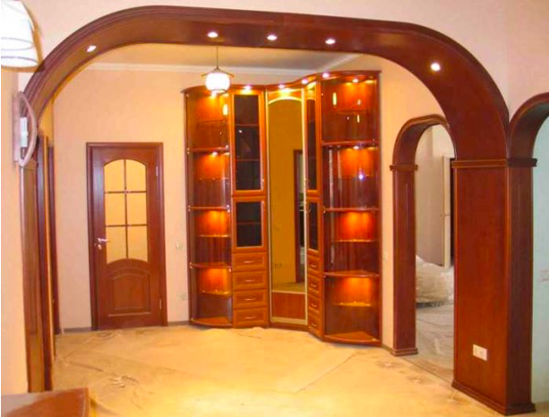 Make an arch from plasterboard with your own hands