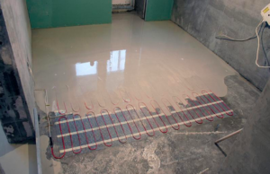 Warm self-leveling floor