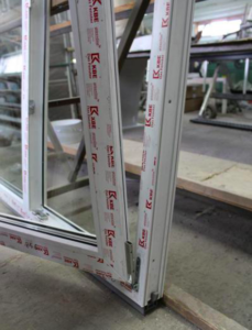 The rubber band is placed on the frame