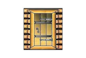 How to properly make a door to a bathhouse 14