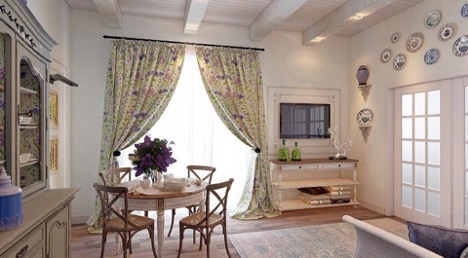 Provence style in the interior of the apartment photo