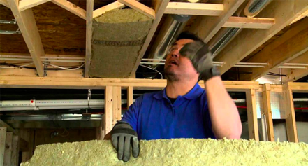 Soundproofing the ceiling in the house