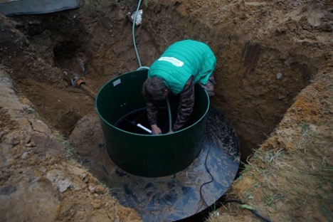 Topas septic tank smells