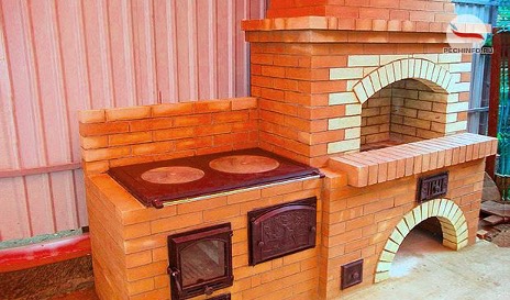 Stove for summer kitchen