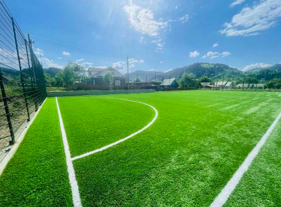 Heated football field