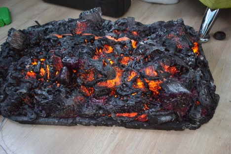 Decorative firewood for fireplace