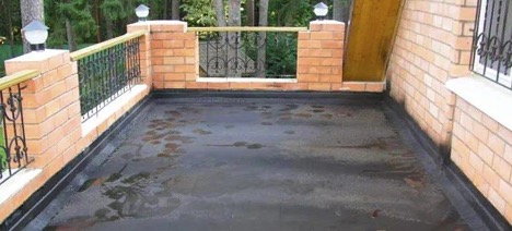 Waterproofing an open balcony