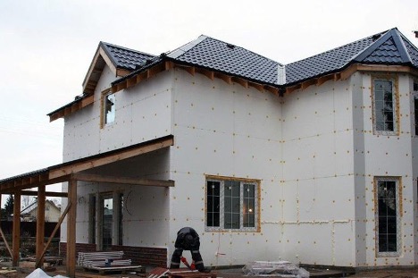 Insulation of a frame house with foam plastic