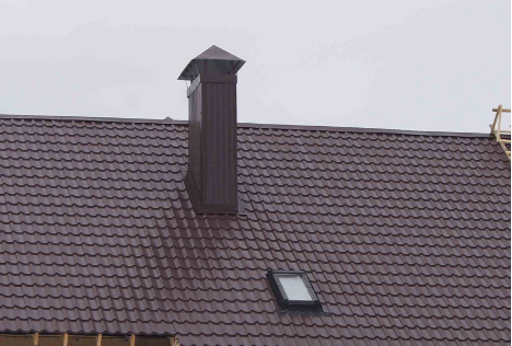 What is the name of the pipe on the roof of a house?
