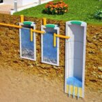 Septic tank for a bath