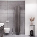 Bathroom and toilet in high-tech style